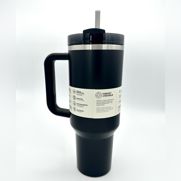 Stanley Quencher H2.0 FlowState 40 oz Black Glow New in Box - Picture 7 of 9